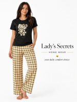 Printed short-sleeved pajamas .