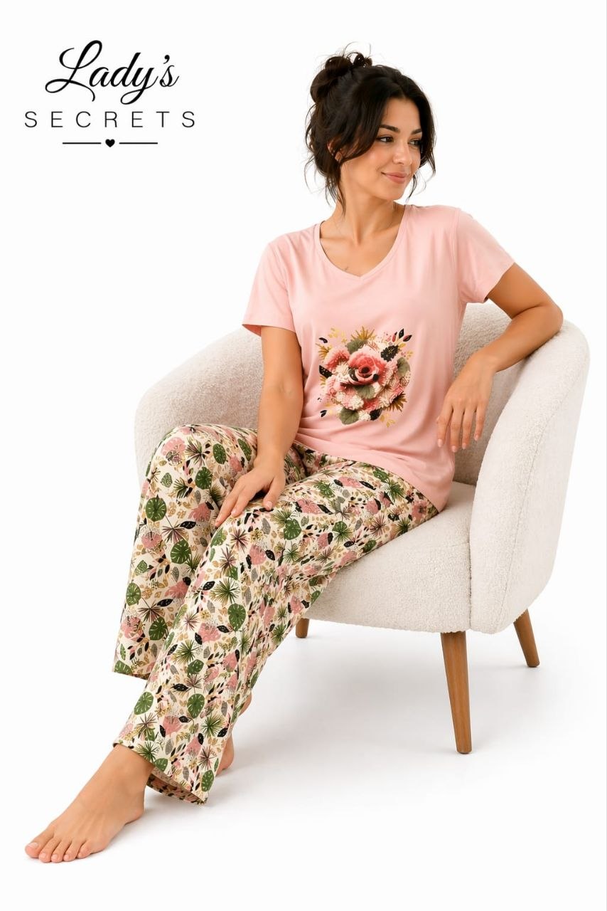 IMG_20260424_223401_806 Printed short-sleeved pajamas - Image 1